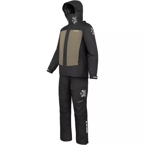 Напівкомбінезон Viking Fishing Ice Light 80g 10K S к:black/khaki, фото , изображение 7
